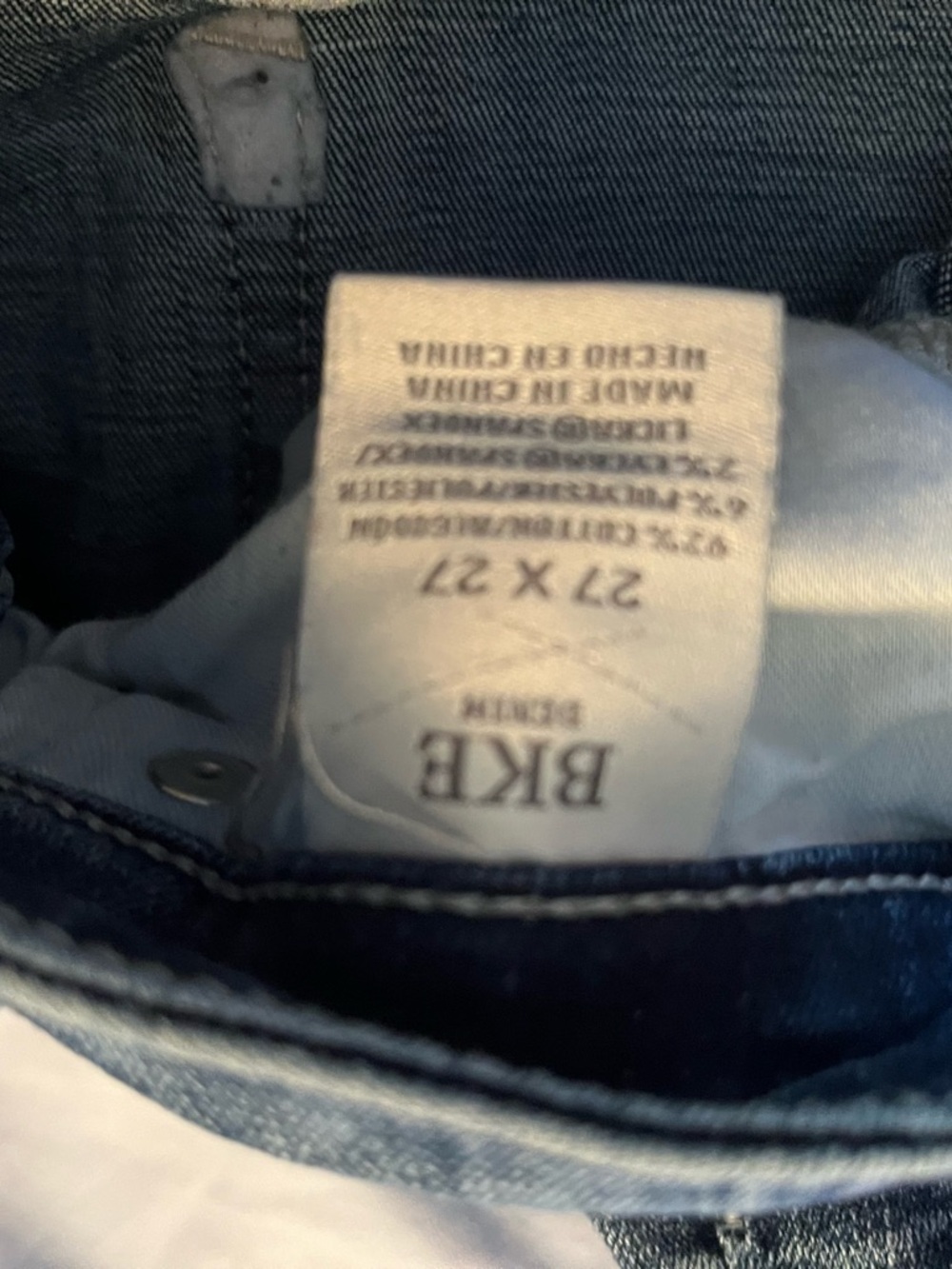 BKE Payton Jeans in Faded Blue Wash - Picture 4 of 4